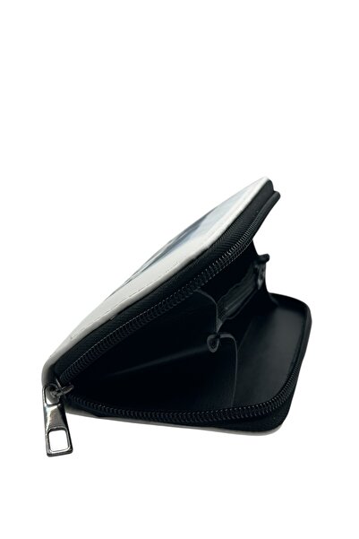 sinbEsg Special Design Turkish-Bozkurt Image Zippered Coin Compartment Card Holder Kids & Teenagers Wallet