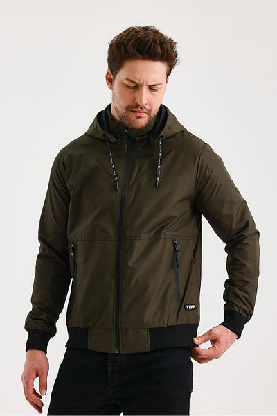 FİHA Ανδρικά Πλεκτά - Μανσέτα Raincoat Μοντέλο KHAKI