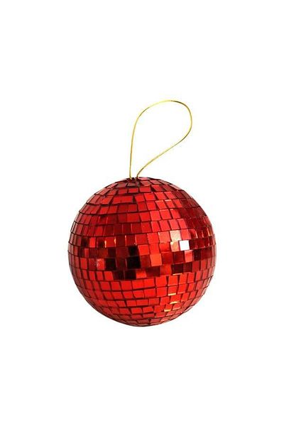 Parti Adresi 10 cm Red Disco Ball