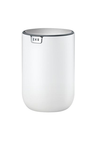 EKO Fandy Swing Top Lid Table Bin 1.5 Liter EK9206P-1.5L-WH