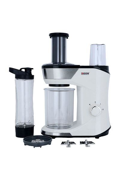 Edison Edison Food Processor + Blender 3 In 1, Cream, 0.6 Liters, 300 Watts, Two Speeds