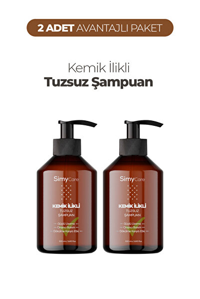SimyCare 2'li Kemik İlikli Tuzsuz Saç Şampuanı