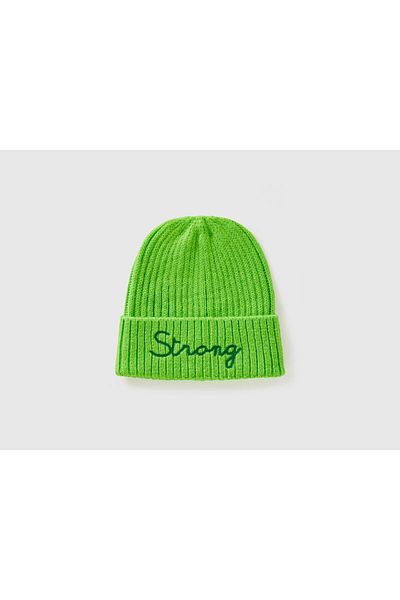 United Colors of Benetton Boy's Neon Green Hat