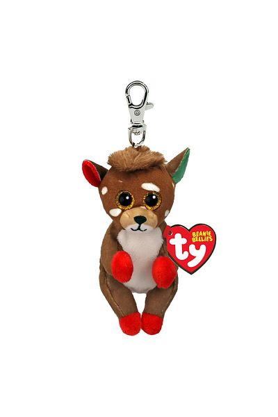 TY Beanie Boos Ty Beanie Juno Reindeer Keychain 12 cm
