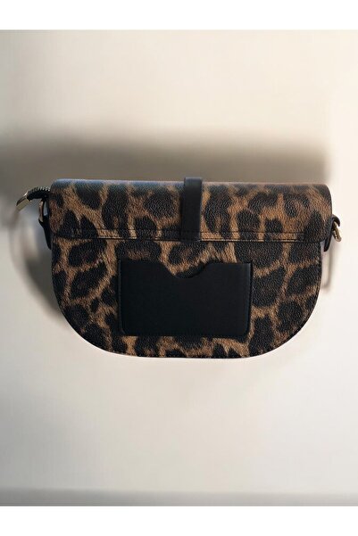 KumaşEvi Сумка зі штучної шкіри з леопардовим принтом - стильний і сучасний дизайн, регульовані ремені