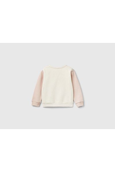 United Colors of Benetton Girl's Dusty Rose Mix Sweater L/S