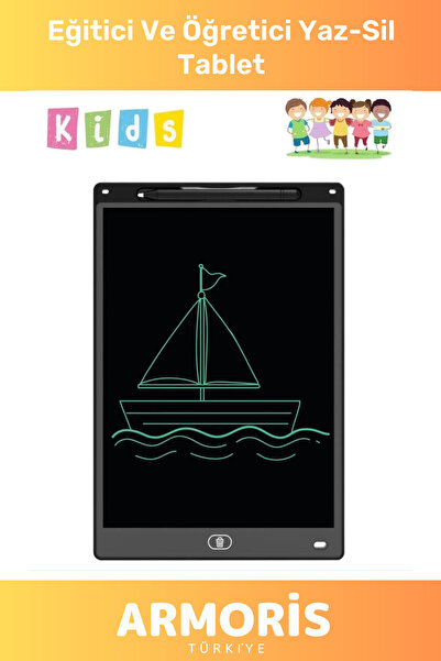 Armoris Yeni Nesil Lcd Ekranlı Kalemli Dijital Çizim Tableti Yazı Tahtası Boy...