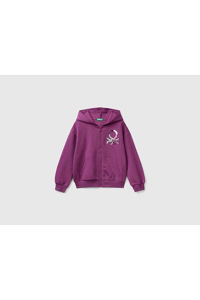 United Colors of Benetton JACHETA Mov pentru fete CU CAPACĂ L/S