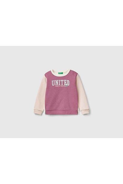 United Colors of Benetton Girl's Dusty Rose Mix Sweater L/S