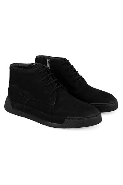 Desa Ανδρικές δερμάτινες μπότες Nubuck Rosalea Black