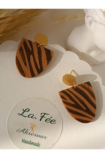 La fee aksesuar ماتي - حمار وحشي نمط بوليمر كلاي القرط