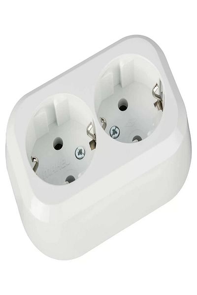 MAKEL Recessed 2 Li Grounded Socket