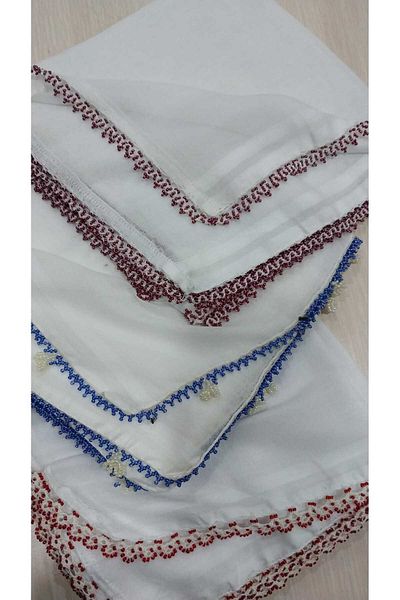 Papatyam 3Pcs Handcrafted Crochet Embroidered Writing/ 2 of 15cm Lackadaisical Embroidered Crochet Embroidered/ Crochet Embroidered Yemeni Knit/ Vintage/