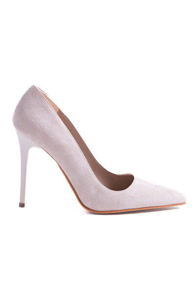 Enodia NAZOO BEJ SÜET SİVRİ BURUN STİLETTO