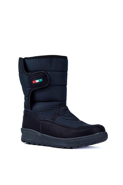 Lepetit Unisex Παιδικές Μαύρες Θερμικές Μπότες Χιονιού
