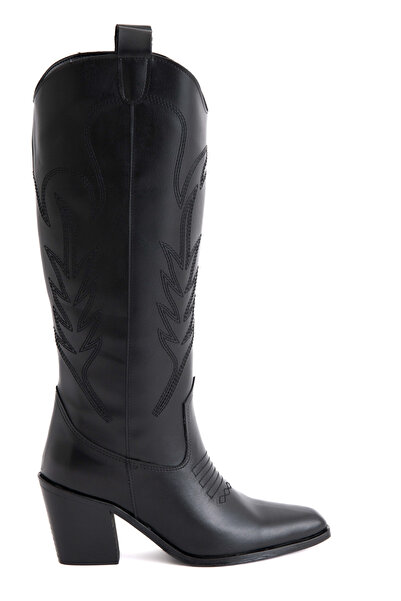 Enodia SANTO SİYAH CİLT KOVBOY ÇİZME