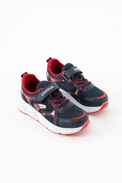 GAK RUN Unisex Çocuk Lastikli Ve Cırtlı Rahat hafif Sneaker Spor Ayakkabı GAK-2025