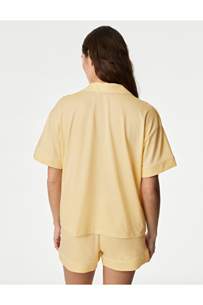 Marks & Spencer Cool Comfort™ Pamuklu Şortlu Pijama Takımı