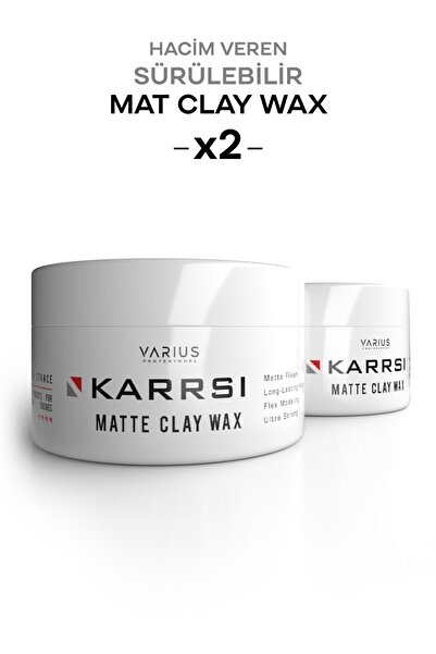 VARİUS PROFESYONEL Saç Şekillendirici Mat Clay Wax 100 ml Mat Ve Güçtü Tutuş ...