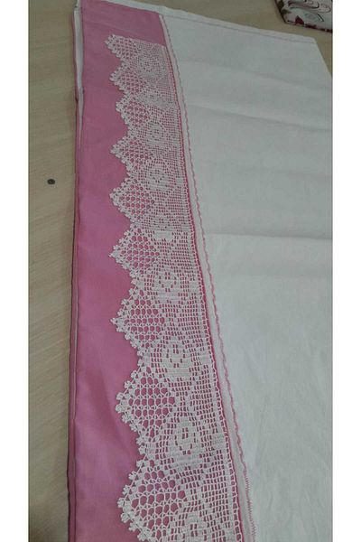 Papatyam 90X200 cm Lace Mesh - Handcrafted Set, Vintage, Flush Ip