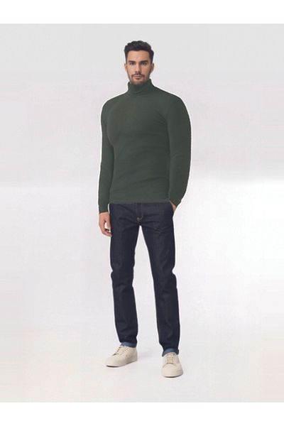 FAVORİM Unisex Ribbed Turtleneck Sweater