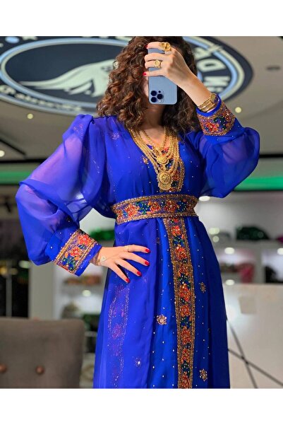 SOLİN YÖRESEL Kadın Düğünlük Yöresel Elbise Balon Kol