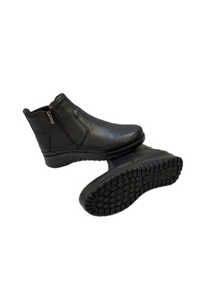 KAFKASLAR AYAKKABI Μπότες κοντού μήκους Diabetic Real Leather Orthopedic Mother Model