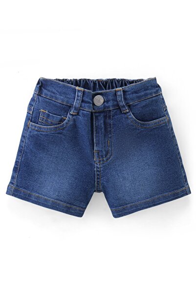 Babyhug 100% Cotton Sleeveless Top & Denim Shorts Set Ice Cream Patch- Blue & Indigo