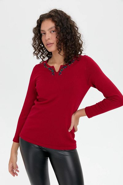 Desen Triko 24091 MODEL TLL PATLI GULER COLORAT ROCOCO BRODAT LIGRA FEMEIE
