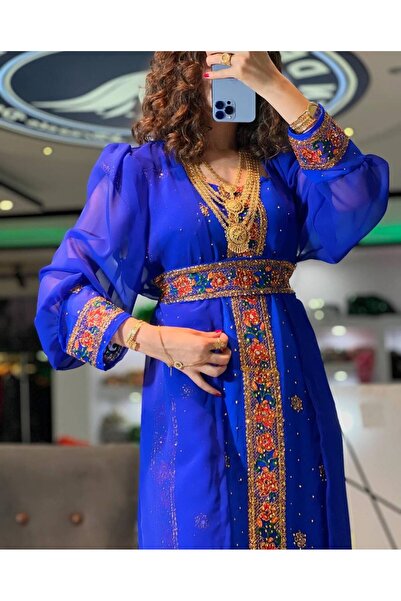 SOLİN YÖRESEL Kadın Düğünlük Yöresel Elbise Balon Kol