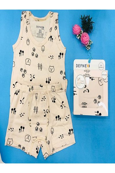 Defne Baby 95% ΒΑΜΒΑΚΙ UNISEX ΠΑΙΔΙΚΟ ΣΕΤ Εσωρούχων BOXER
