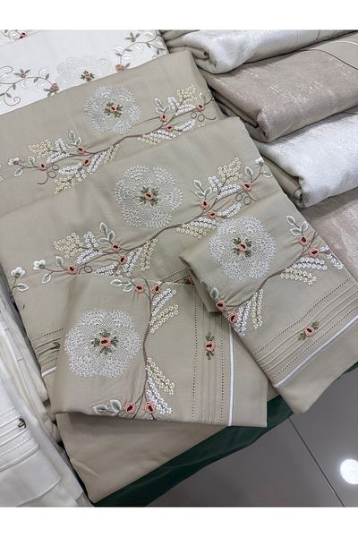 incisecrethome Handcrafted Pique and Duvet Cover Set 7 Pieces
