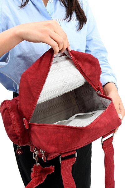 DUOMİNO Fcstore Clinker Women's Red Crinkle Waterproof Shoulder Bag / Shoulder Bag / Shoulder Bag