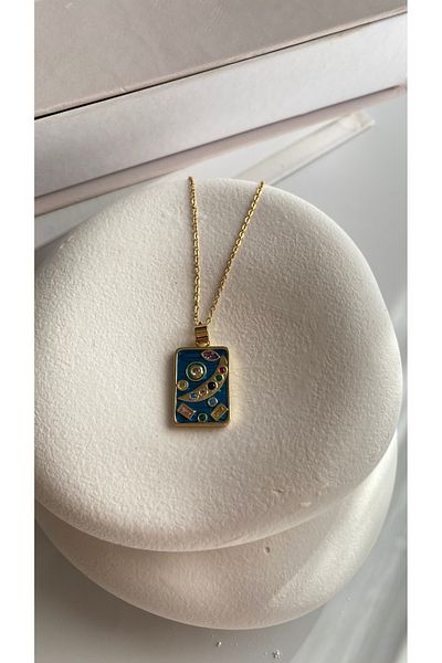 Atelier Licia Stainless Steel Tarot Charm Gold Necklace