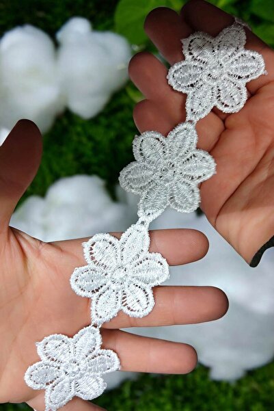 DUAYEN Güpür dantel vintage klasik desen 1 mtlik şerit halinde * 2 adet