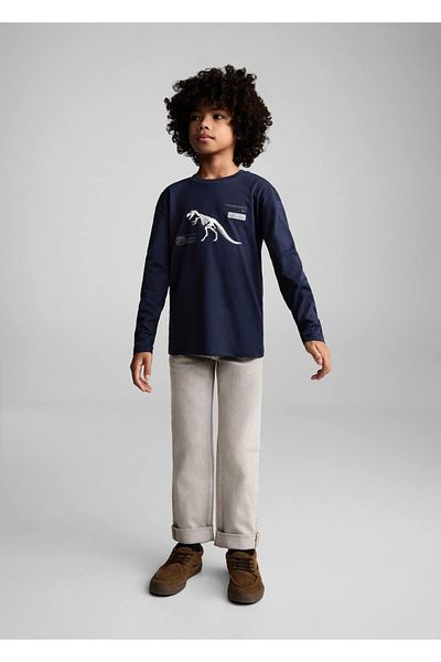 MANGO Kids T-Shirt mit Dinosaurier-Print