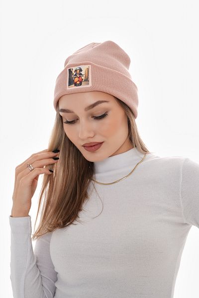 Glove workshop Unisex Beanie Beanie with Acrylic Knitted Logo (Helmet)