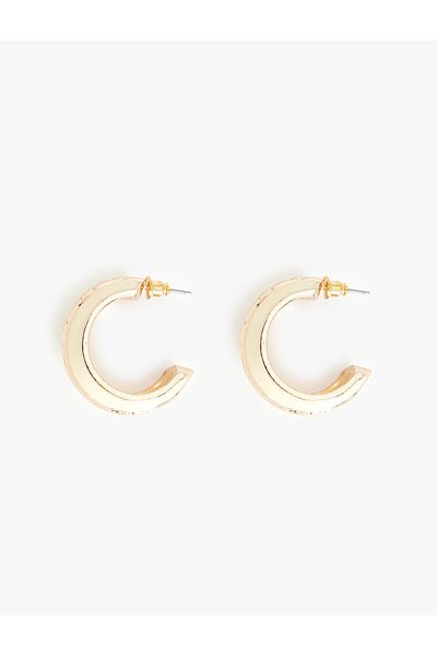 Koton Color Contrast Hoop Earrings
