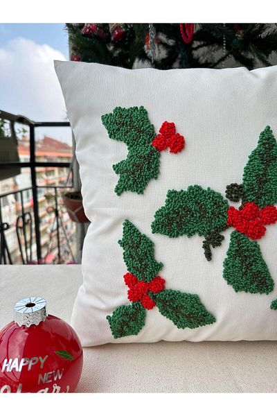 punchatolyem Punchhatolyesii Merry Christmas (NEWYEAR) Punch (PANCH) Decorative Christmas Throw Pillow Cover