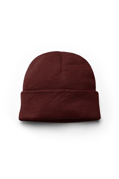 BiBuff Unisex Plain Basic Fold Winter Cotton Wool Beret