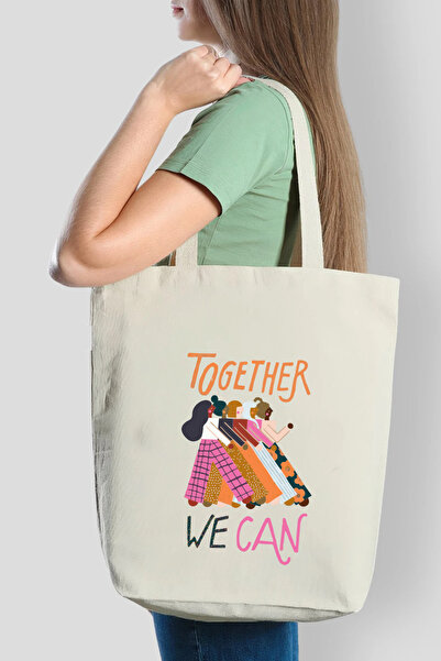 APRENDİ Платно Togather We Can Design Торбичка от плат