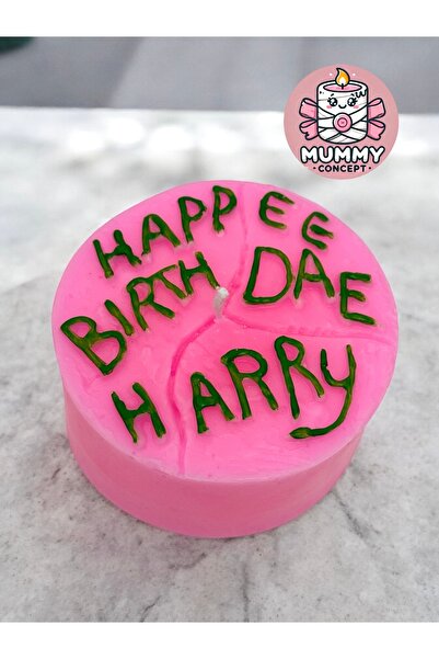MUMMY CONCEPT HARRY POTTER PASTA MUMU HAPPEE BIRTH DAE HARRY DEKORATİF HEDİYE KOKULU MUM