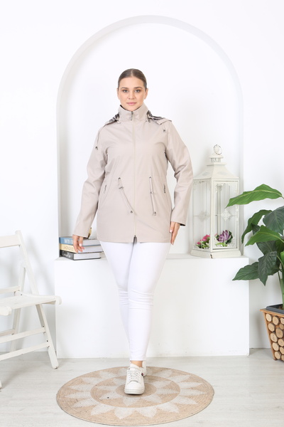 TUTveAL Collection Seasonal Coat - Waterproof, Plus Size, Lined and Hooded Trench Coat