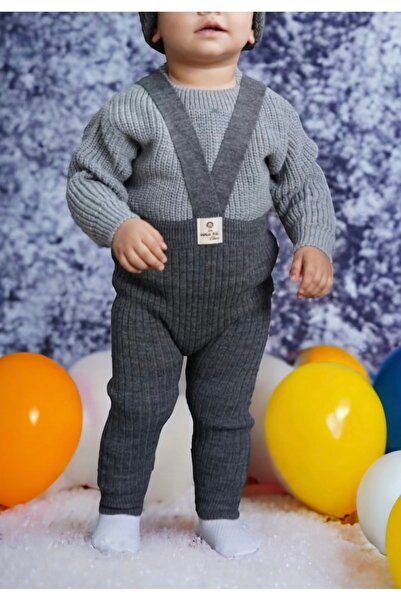 Miccolatte Unisex Baby Adjustable Strap Seasonal Stretchy Knitwear Jumpsuit Baby Leggings