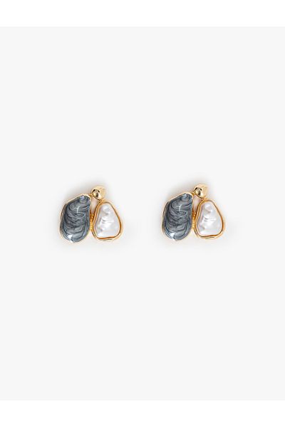 Koton Colored Steel Mix Abstract Earrings