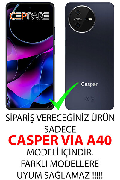 CASPER Via A40 Uyumlu Kılıf Desen Baskılı Silikon Papatya Serisi STK:737 CP-w1buXf2