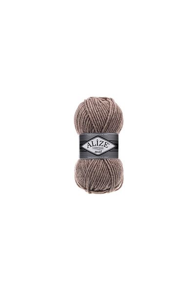 Alize Superlana Maxi Light Brown Melange 207 - Soft and Comfortable