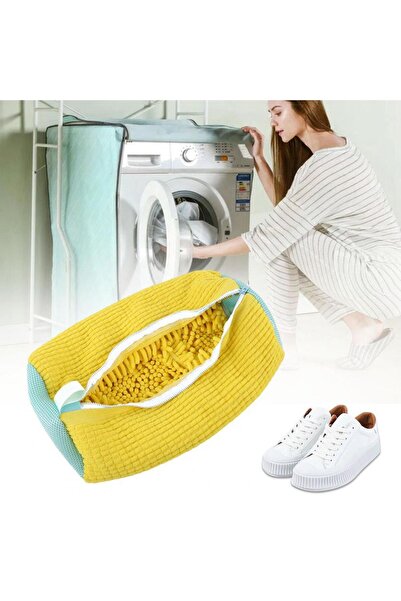 ZENİTH Faruk Şanoğlu Cotton Shoe Washing Bag - Yellow Tr Shoe Net Not Specified
