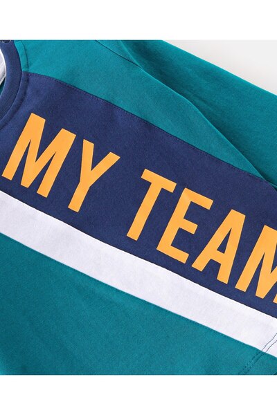 Babyhug 100% Cotton Graphic Full Sleeves T-Shirt - Blue