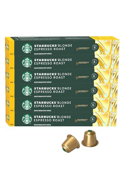 Starbucks Espresso Blonde Capsule Coffee 10 Pack X 6 Pieces